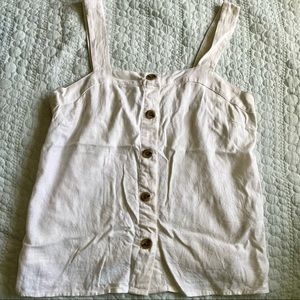 J Crew Linen Sleeveless Top